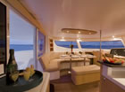 the boat interior